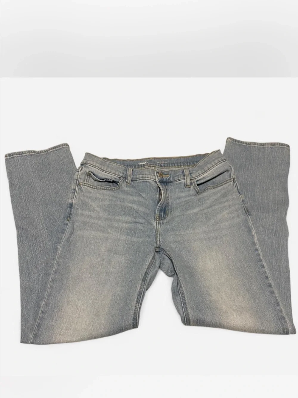 Classic Light Wash Straight-Leg Jeans